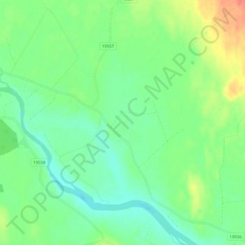 Topografisk karta Aapajoki, höjd, relief