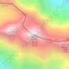 Topografisk karta Gasherbrum II 加舒尔布鲁木第二峰, höjd, relief