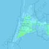 Topografisk karta Skanör med Falsterbo, höjd, relief