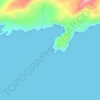 Topografisk karta Doonbeg Head, höjd, relief