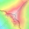 Topografisk karta 珠穆朗玛峰/सगरमाथा, höjd, relief
