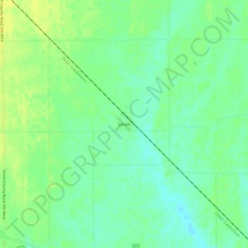 Topografisk karta Gessie, höjd, relief