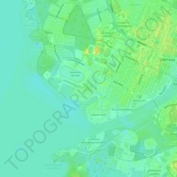 Topografisk karta Laulurinne, höjd, relief