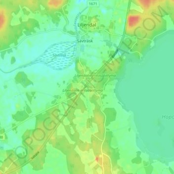 Topografisk karta Reimansbacken, höjd, relief