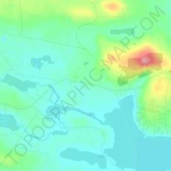 Topografisk karta Suininki, höjd, relief