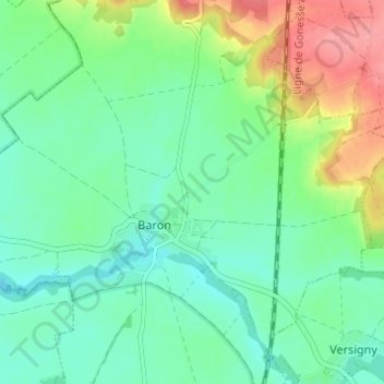 Topografisk karta La Pointe, höjd, relief