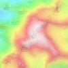 Topografisk karta Талғар шыңы, höjd, relief