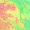 Topografisk karta Bergs kommun, höjd, relief
