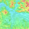 Topografisk karta Žilina, höjd, relief