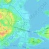 Topografisk karta Fiskehamnen, höjd, relief