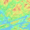 Topografisk karta S:t Karins, höjd, relief